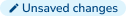Unsaved changes badge