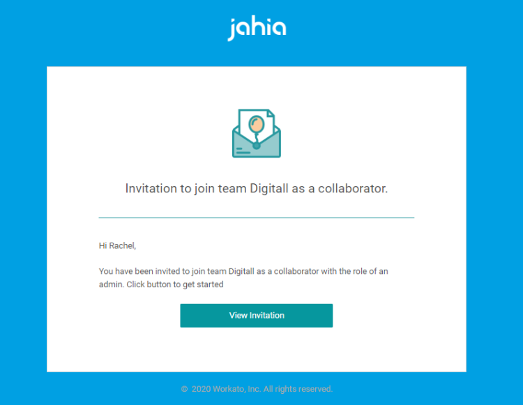 invitation email
